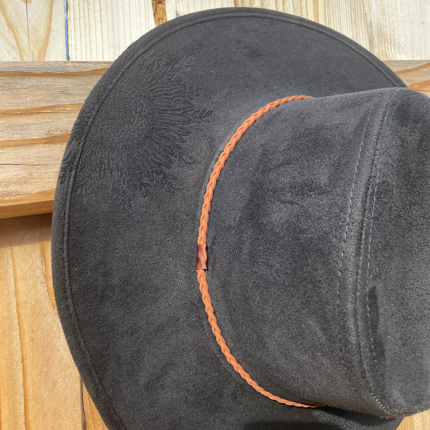 Sunflower Burned Boho Panama Hat - Bow'ho & Co