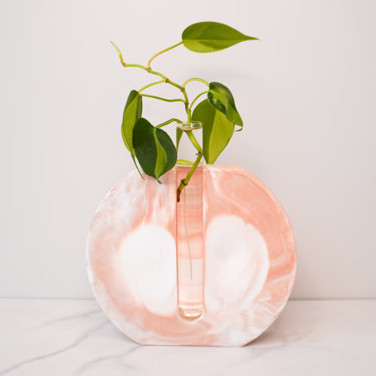 Marble Circle Propagation Vase