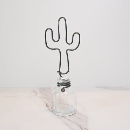 Clear Mini Propagation Jar with Cactus Trellis